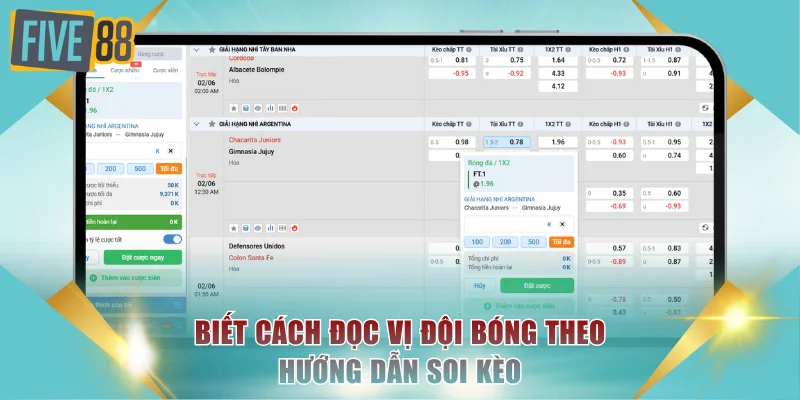 Hướng Dẫn Soi Kèo Chuẩn Với Các Bước Cơ Bản Tại FIVE88 3 Biết cách đọc vị đội bóng theo hướng dẫn soi kèo