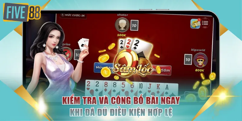 Kiểm tra và công bố bài ngay khi đã đủ điều kiện hợp lệ
